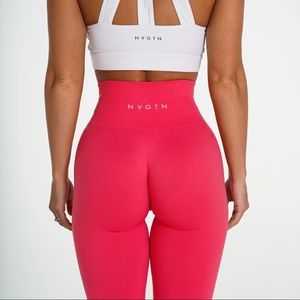 NVGTN Hawaiian Pink Solid Seamless Leggings